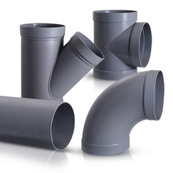 Plastic ventilation ducts and fittings