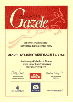 Business Gazelle Ranking  2004