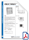 Aluminium external weather louvers / wall exhaust grille - CSQ-A / WSQ-A
