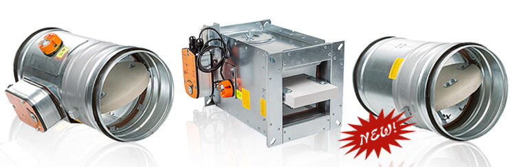 Fire Dampers EIS 120 with CE certificate - new products in Alnor's offer