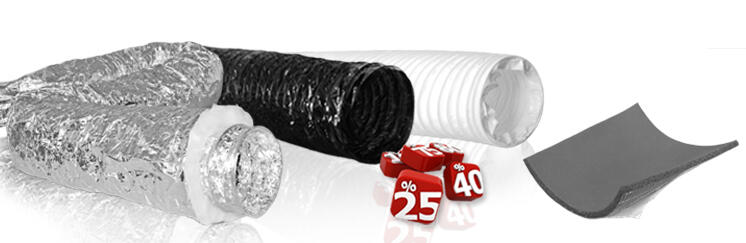 Sale - Flexible ducts and rubber mat for ventilation