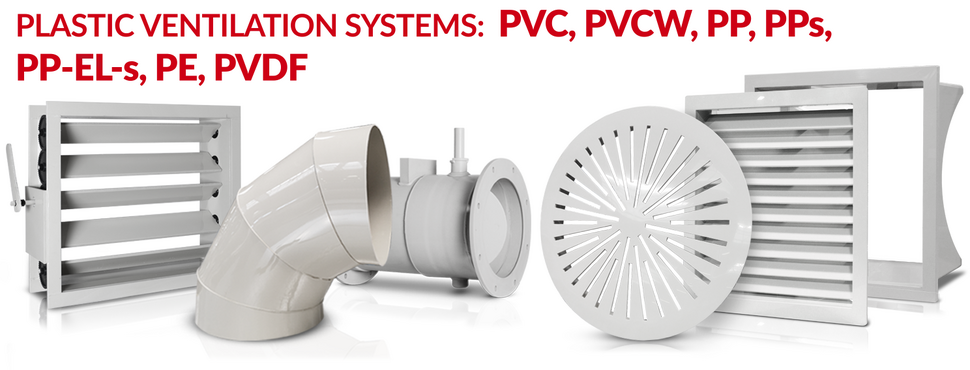 Plastic ventilation systems