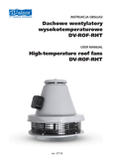 User's Manual - Roof fans DV-ROF-RHT-315