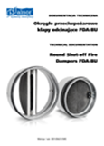 Technical documentation - Shut-off fire dameprs FDA-BU