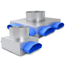 Photo of product family: Plenum boxes FLX-PRV - with oval spigot connections