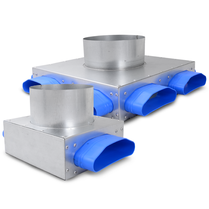 Plenum boxes FLX-PRV - with oval spigot connections