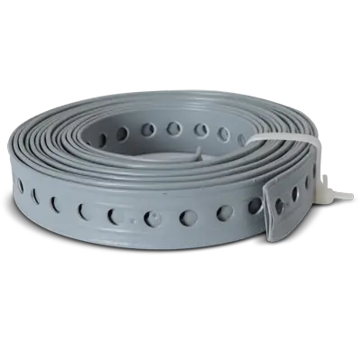 Photo of product
            Perforated plastic-coated suspension tape for round ducts