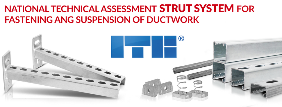 NTA: Strut System for fastening and suspension of ductwork