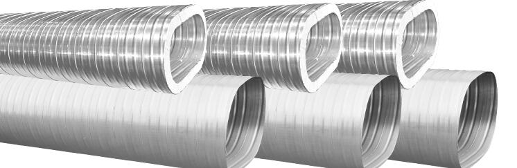 Oval ventilation ducts and fittings