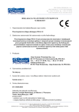 Declaration of Performance FDA-12 FDA2-12 fire dampers - no 052/01/23