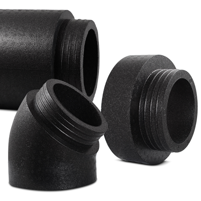 Duct and fittings made of EPP in thickness 43 mm