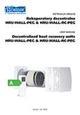 User's Manual - Decentralized Heat recovery unit HRU-WALL-PEG & HRU-WALL-RC-PEG