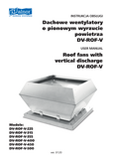 User's Manual - Roof fans DV-ROF-V