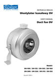 User's Manual - Duct fans DV
