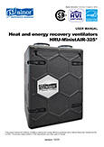 User's Manual - Heat recovery unit HRU-MinistAIR-NA