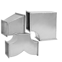 Rectangular ventilation ducts and fittings