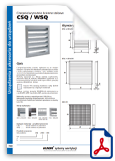 Steel external weather louvers CSQ